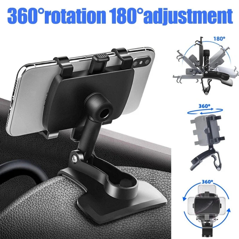 Universal 360° Rotation Multifunctional Car Dashboard Phone Mount Holder