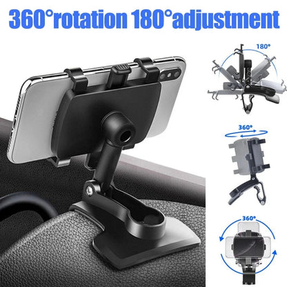 Universal 360° Rotation Multifunctional Car Dashboard Phone Mount Holder